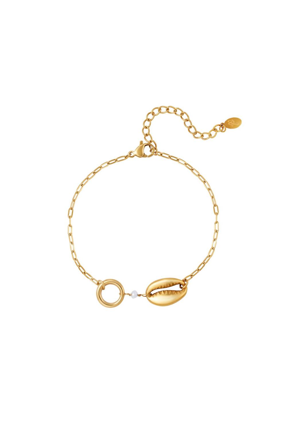 Bracelet Coquillage - Collection Plage Couleur Or Acier Inoxydable