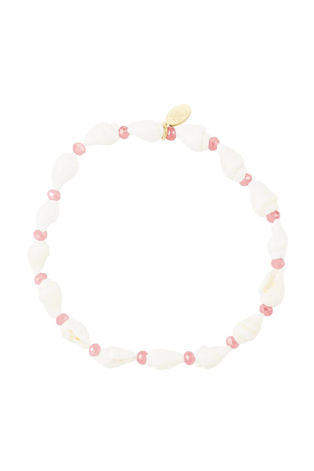 Bracelet Coquillage - Collection Plage Blanc Acier Inoxydable Image3