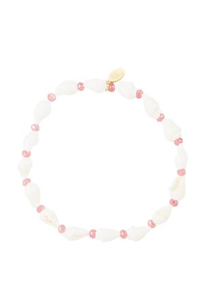 Bracelet Coquillage - Collection Plage Blanc Acier Inoxydable h5 Image3