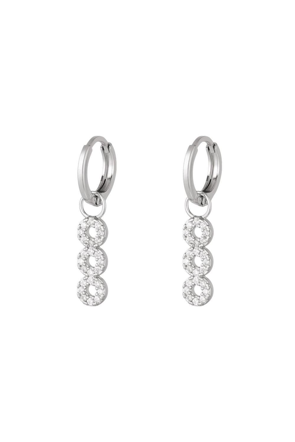 Boucles D'oreilles Trois Ronds - Collection Sparkle Cuivré 