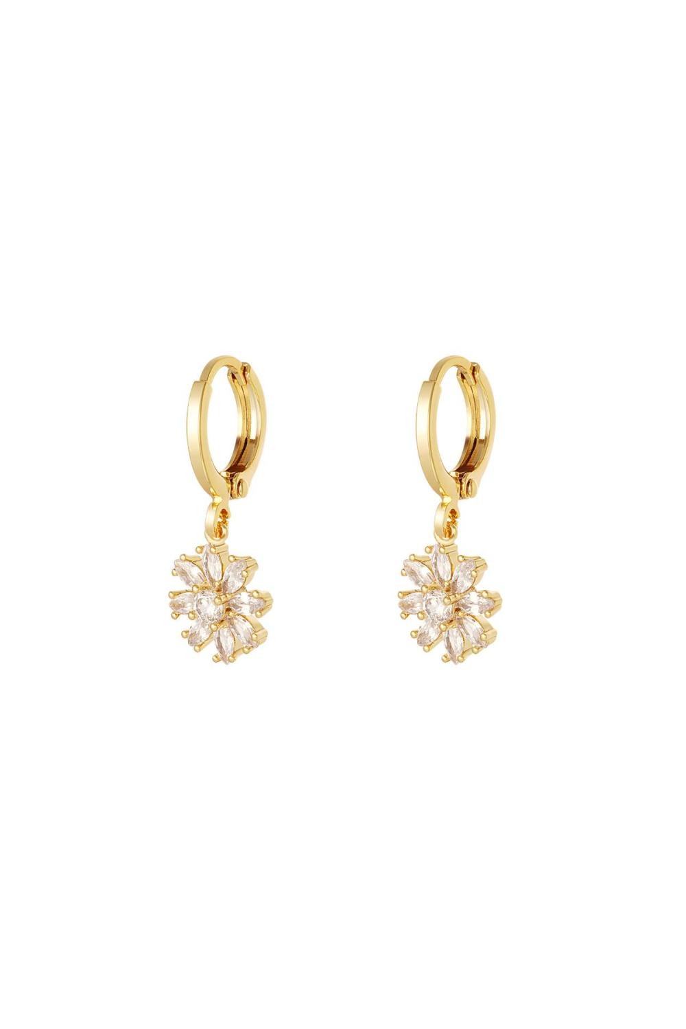Boucles D'oreilles Fleur - Collection Sparkle Cuivré 