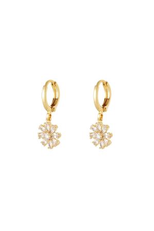 Boucles D'oreilles Fleur - Collection Sparkle Cuivré h5 