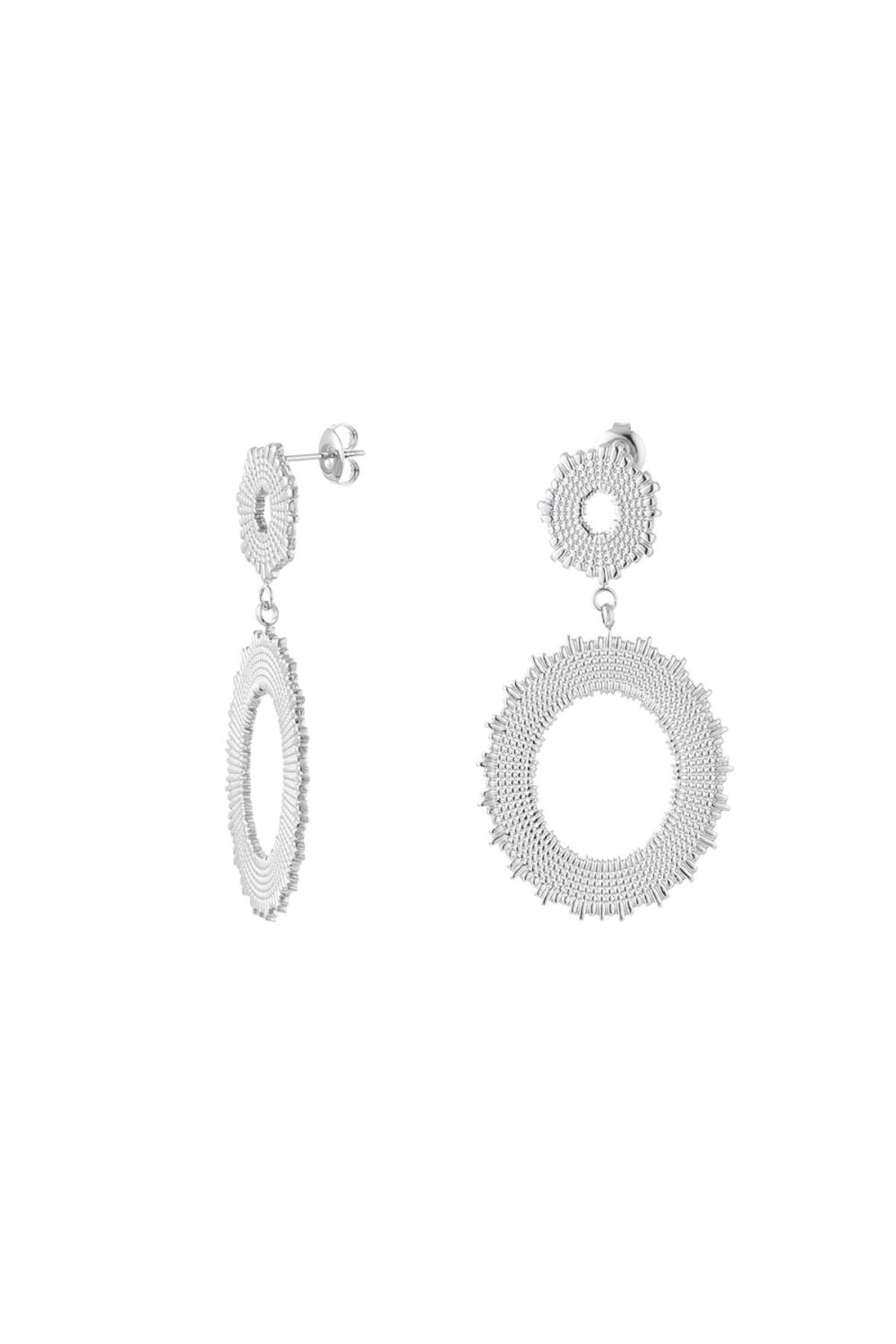 Boucles D'oreilles Cercles De Déclaration Acier Inoxydable 