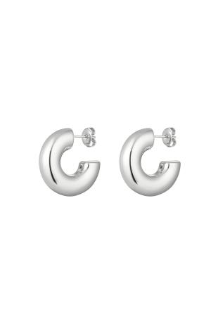 Clous D'oreilles Demi-Ronds Basiques Acier Inoxydable h5 
