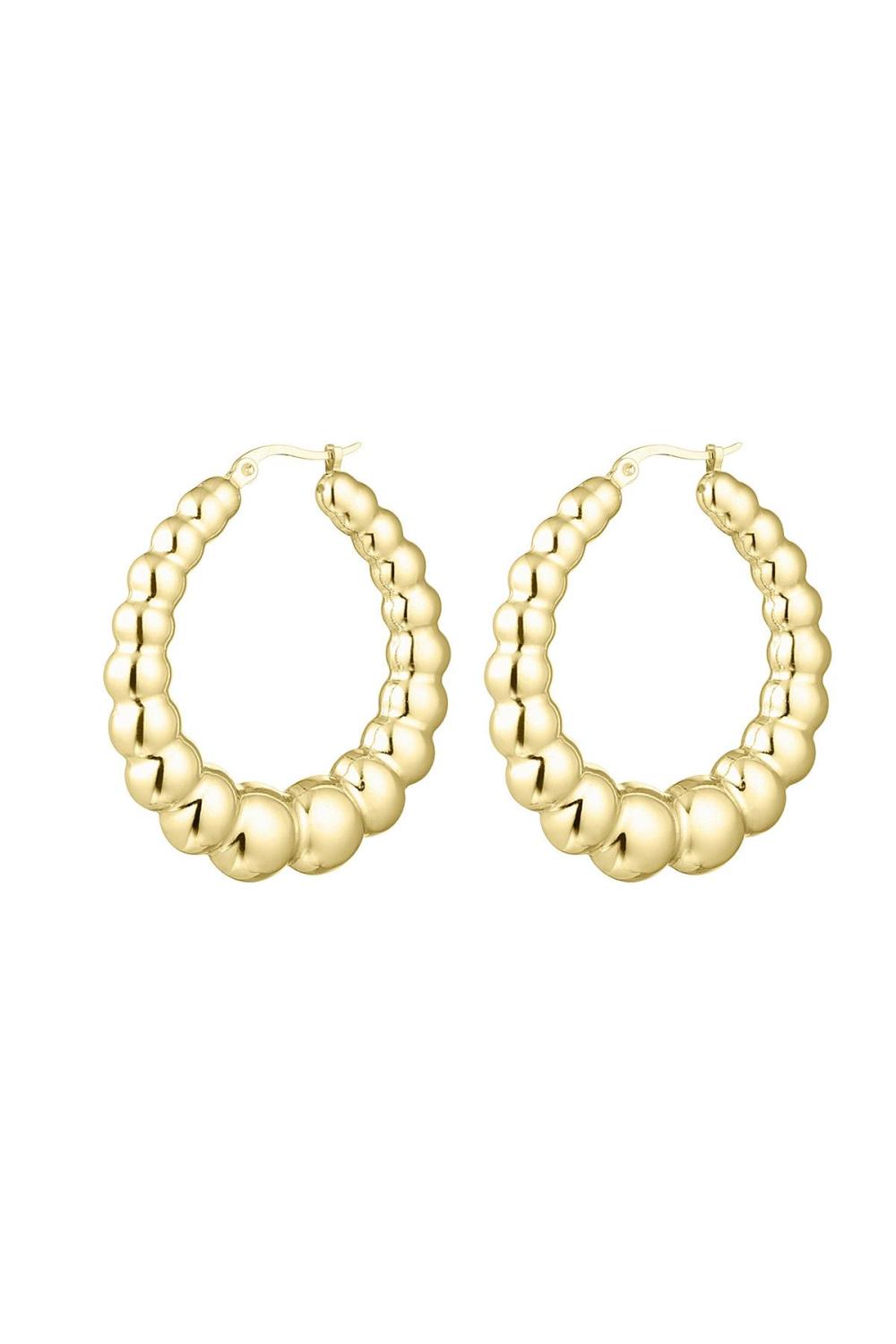 Boucles D'oreilles Bulle Petit Acier Inoxydable 