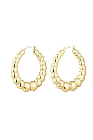 Boucles D'oreilles Bulle Petit Acier Inoxydable h5 