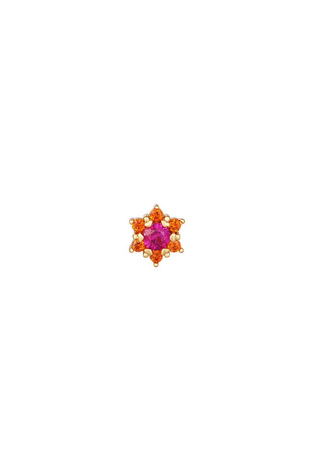 Piercing Fleur - Collection Sparkle Fuchsia Cuivré