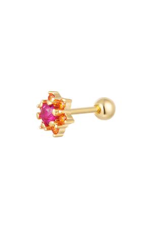 Piercing Fleur - Collection Sparkle Fuchsia Cuivré h5 Image2