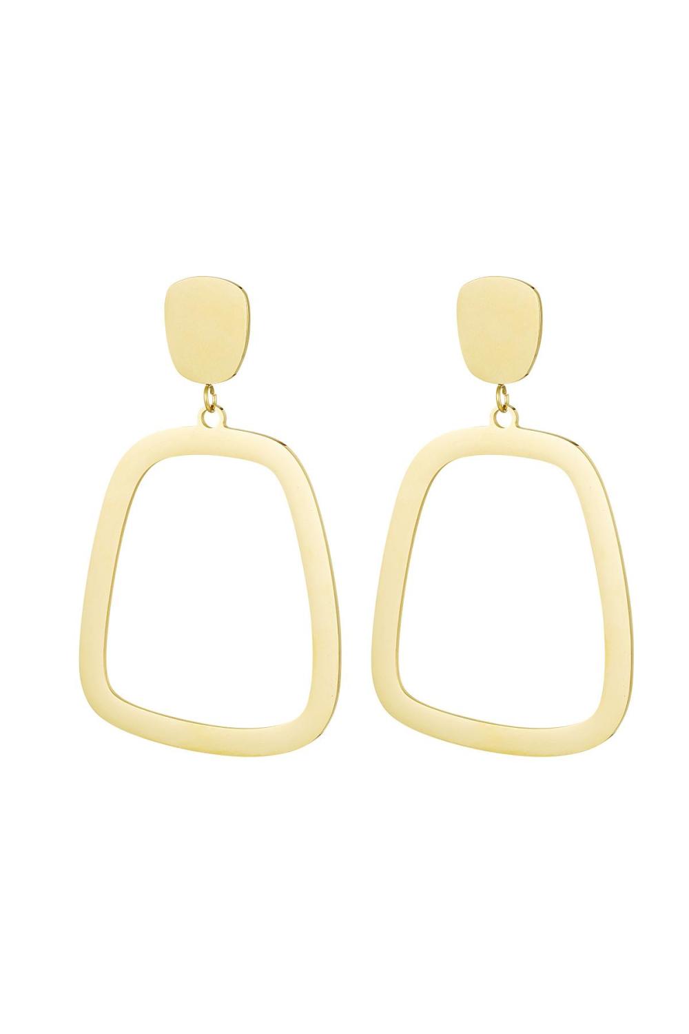 Boucles D'oreilles Pendantes Chic Acier Inoxydable 