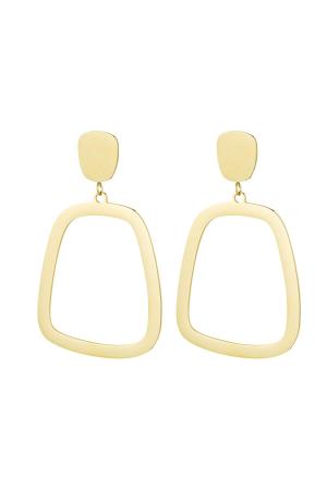 Boucles D'oreilles Pendantes Chic Acier Inoxydable h5 