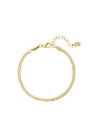 Bracelet De Base Couleur Or Acier Inoxydable h5 