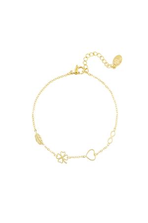 Charmes De Bracelets Couleur Or Acier Inoxydable h5 