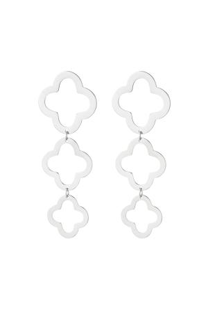 Boucles D'oreilles Déclaration Trèfles Acier Inoxydable h5 