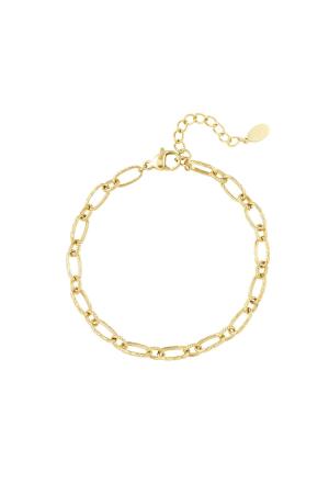 Bracelet Lien Subtil Couleur Or Acier Inoxydable h5 