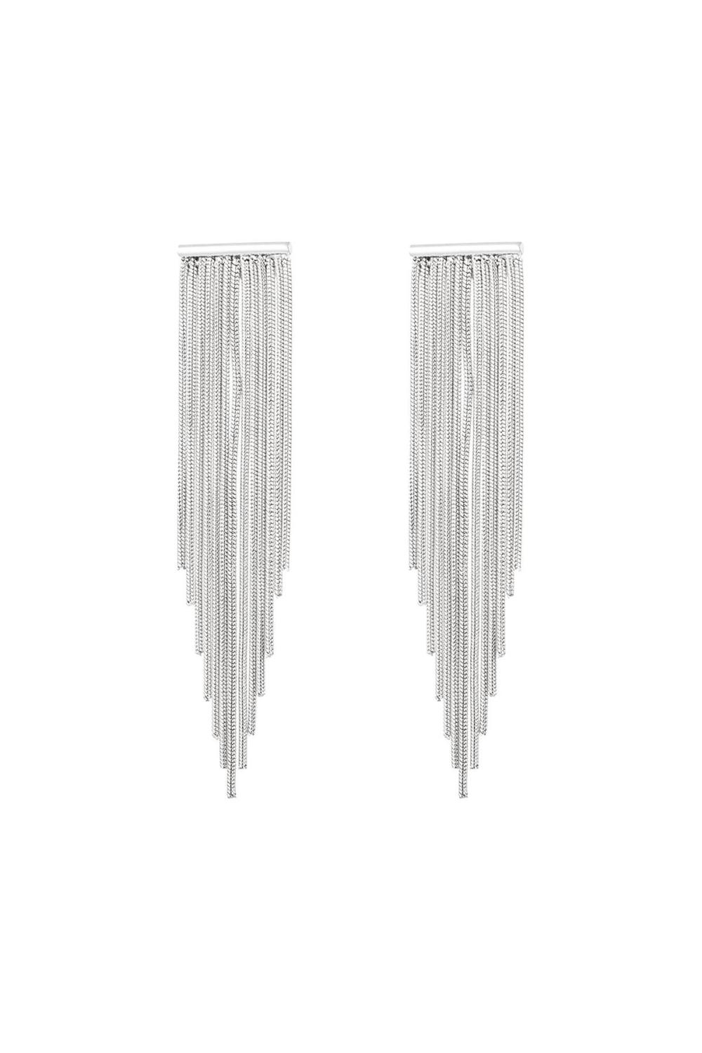 Boucles D'oreilles Tendance Point Argenté Acier Inoxydable 