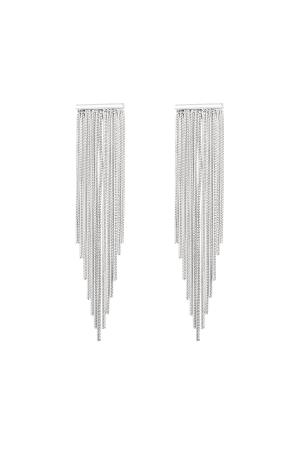 Boucles D'oreilles Tendance Point Argenté Acier Inoxydable h5 