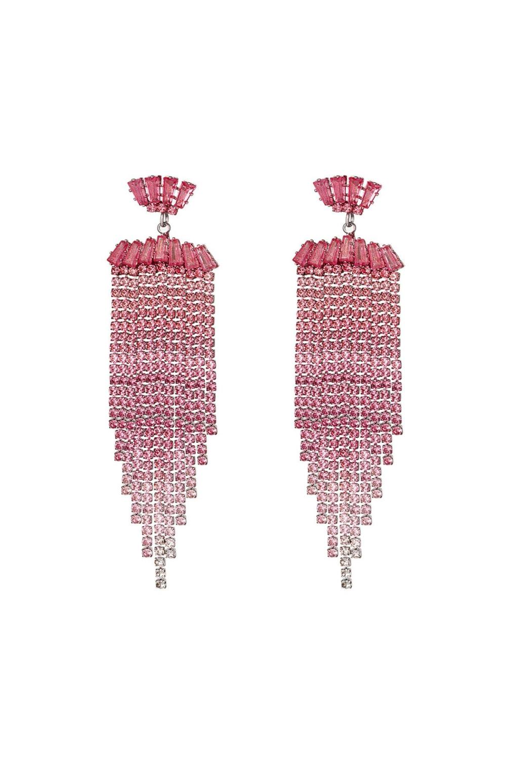 Boucles D'oreilles Strass Avec Détails - Holiday Essentials Multicouleur Cuivré 