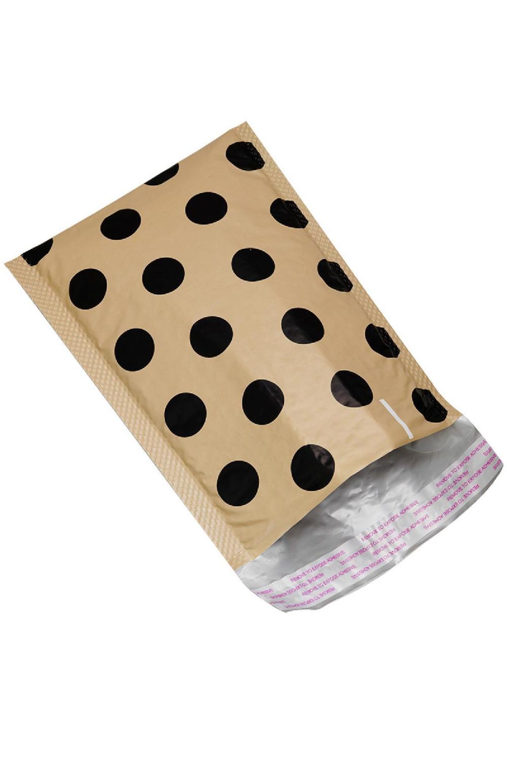 Enveloppe D'expédition Noir & Beige Plastique Image2