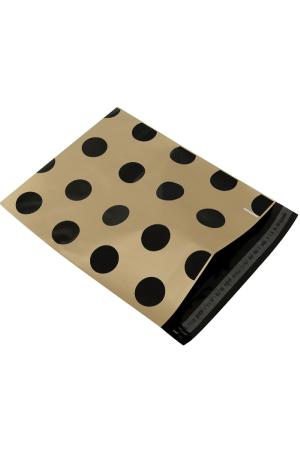Points De Sac D'expédition En Plastique Noir & Beige h5 Image2