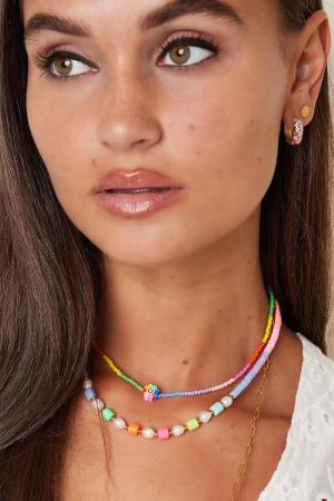 Collier De Perles Colorées - Collection Rainbow Multicouleur Acier Inoxydable h5 Image2