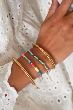 Bracelet Blue Lagoon - Collection Arc-En-Ciel Turquoise Acier Inoxydable h5 Image2
