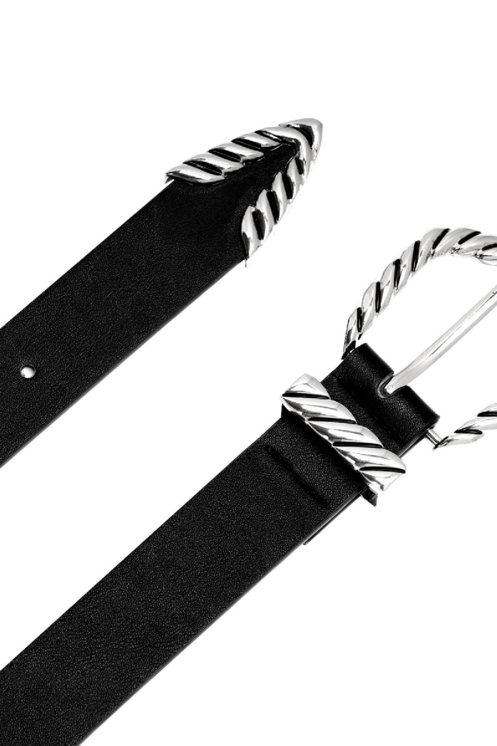 Ceinture Girl Boss Argenté Polyuréthane h5Image2