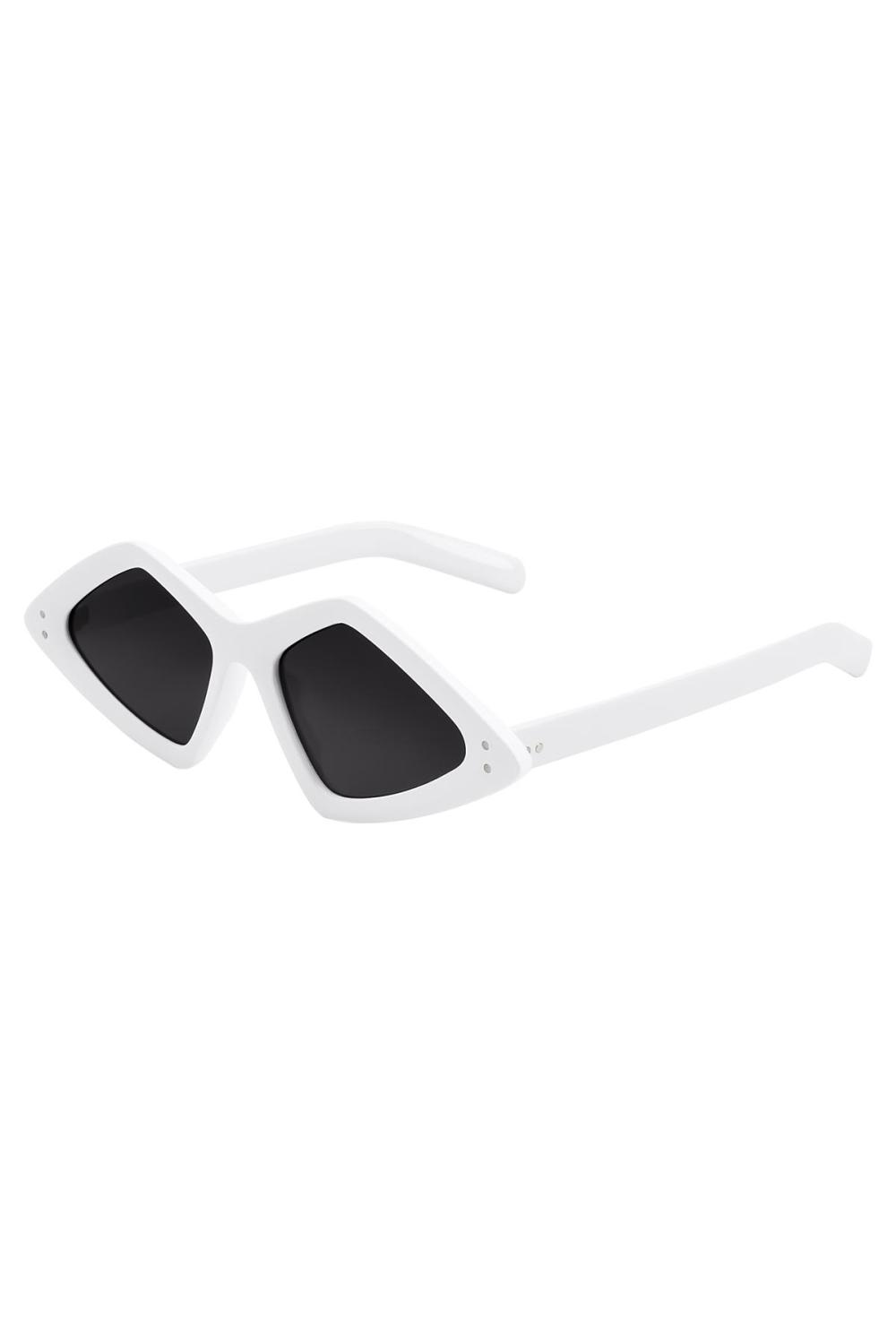 Des Lunettes De Soleil Retro Beige Métal One Size