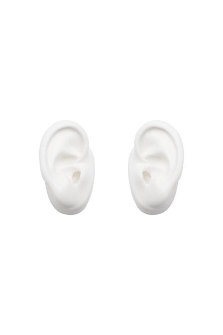 Display Ear Set Blanc Plastique