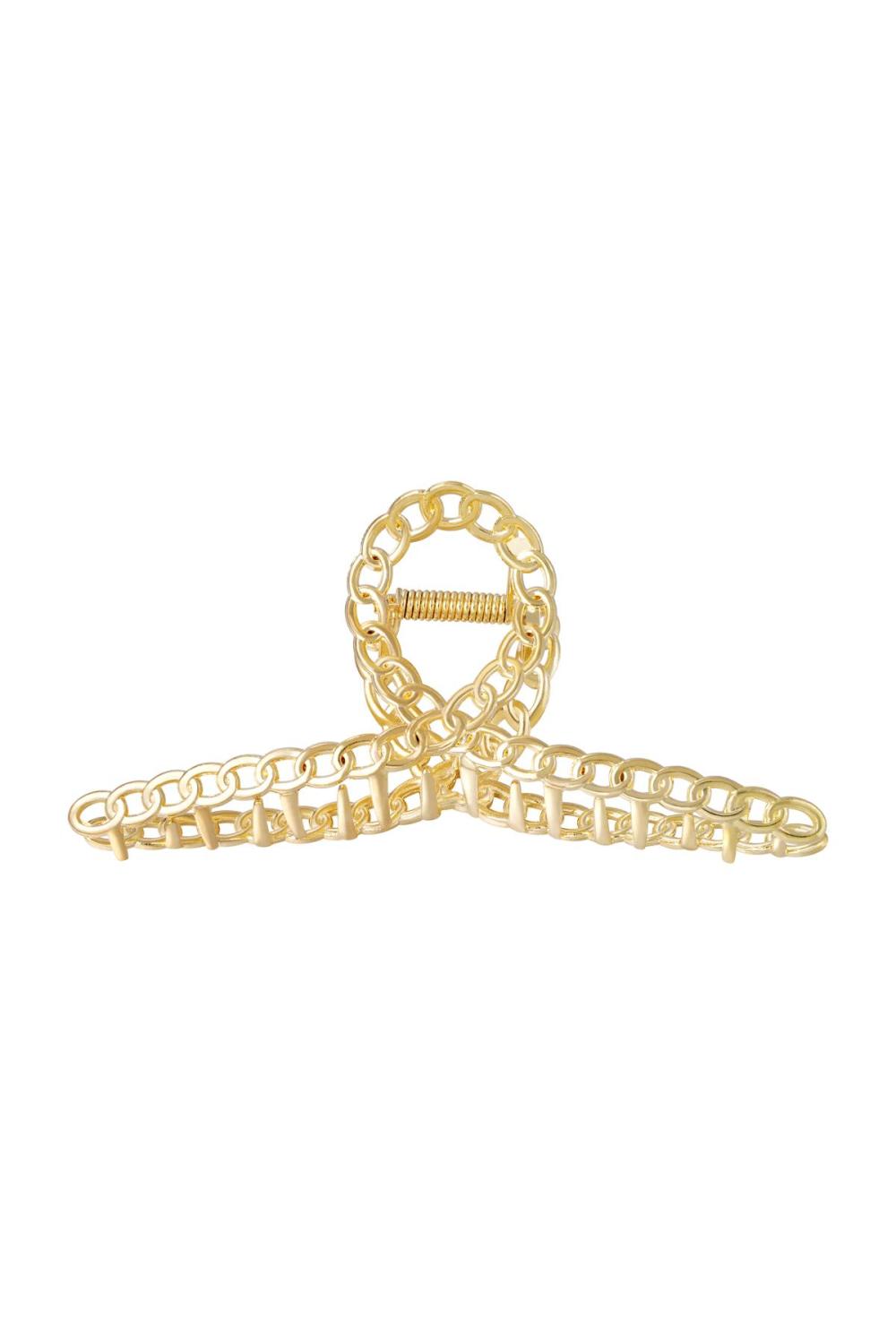 Pince À Cheveux Anna Vieille Couleur Or Métal 
