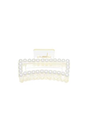 Pince À Cheveux Pearl Dream Blanc Plastique h5