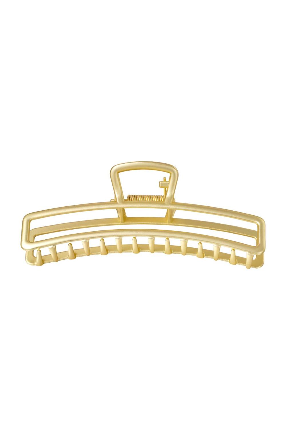 Grande Barrette À Cheveux En Métal Couleur Or Vieille Or 