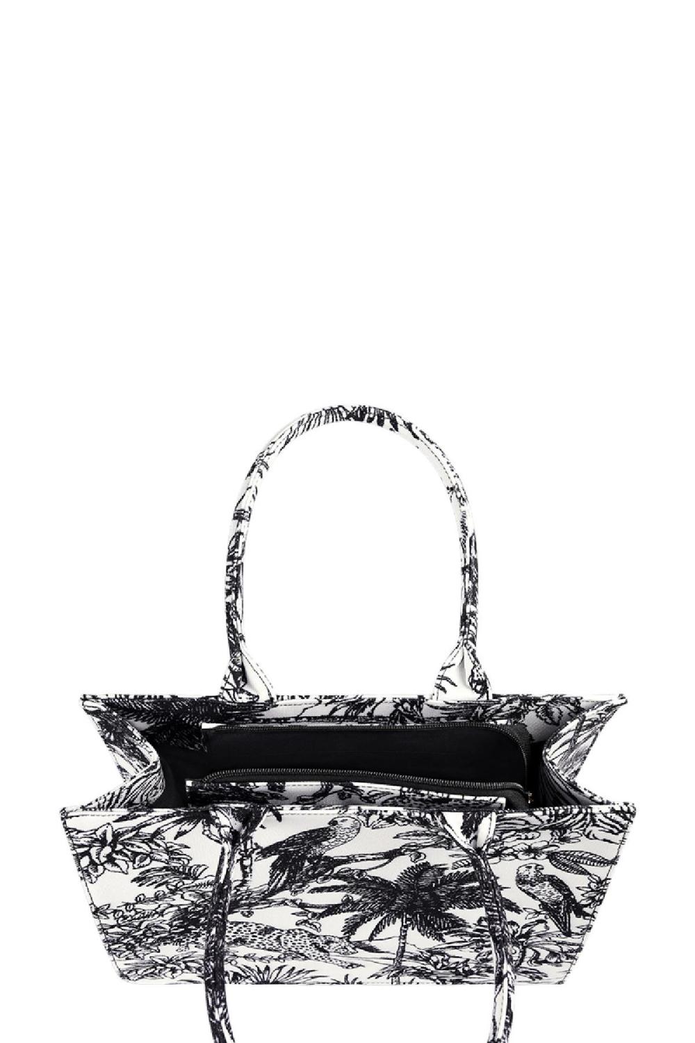 Sac Fourre-Tout Jungle Noir & White Polyester h5Image3