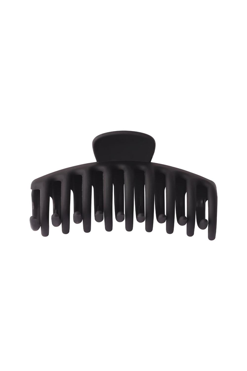 Grande Pince À Cheveux Finition Mate Noir Plastique
