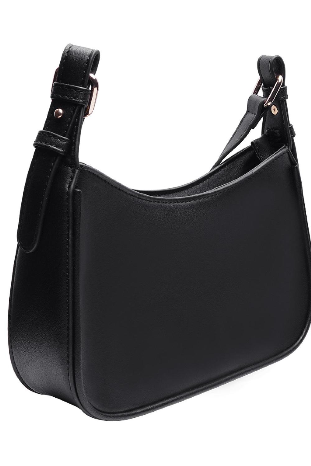 Sac À Bandoulière En Cuir Pu Féminin Noir Polyuréthane Image2