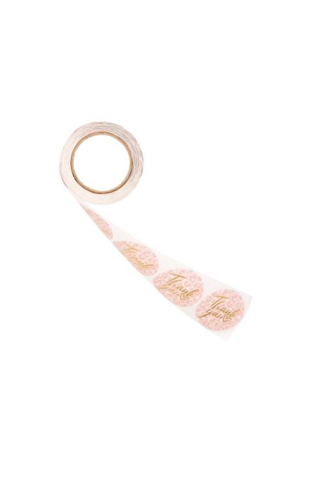 Stickers Merci animal rose Paper
