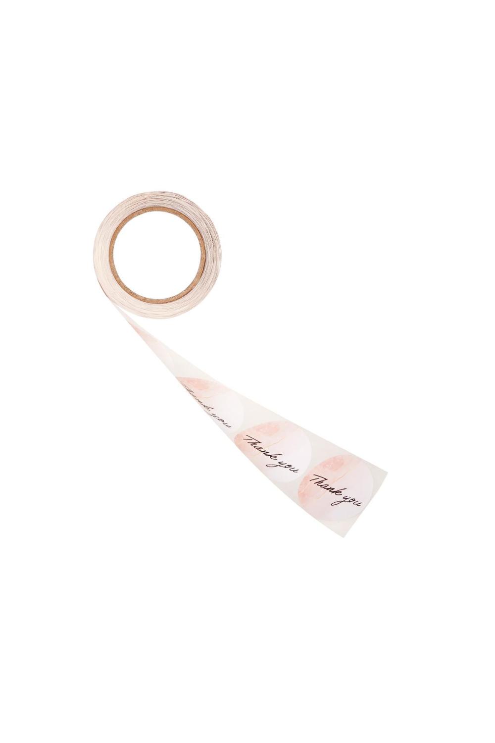 Stickers Merci Marbre Rose Paper 