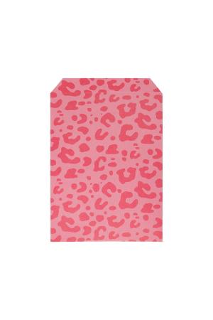 Sac En Papier Imprimé Léopard Petit Fuchsia h5 