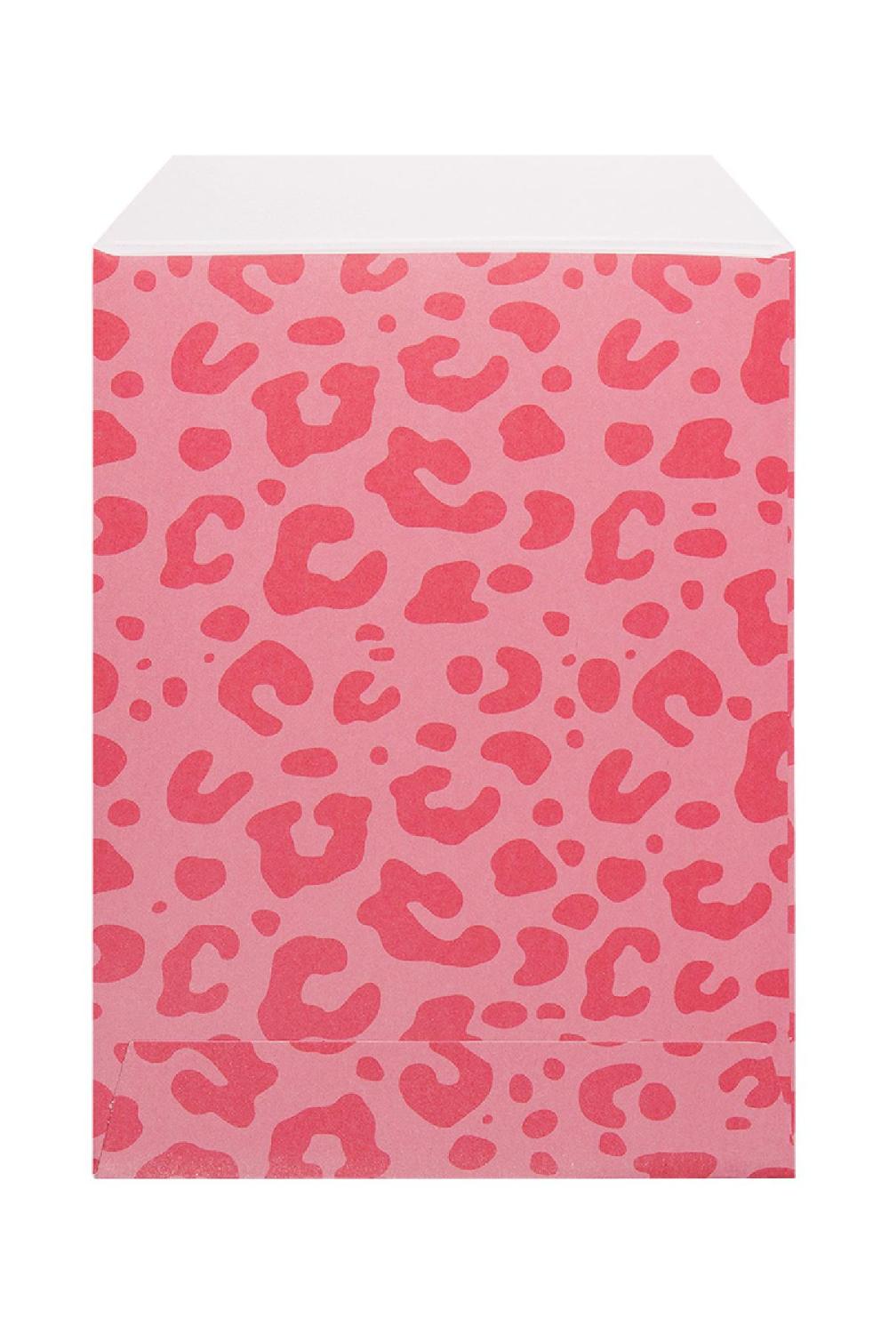 Sac En Papier Imprimé Léopard Petit Fuchsia Image2