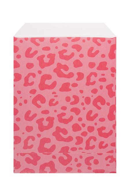 Sac en papier imprimé léopard petit Fuchsia 2