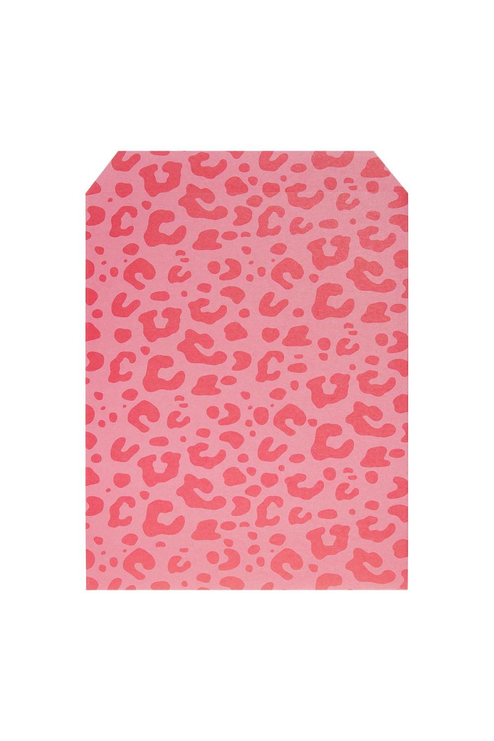 Grand Sac En Papier Imprimé Léopard Rouge Paper