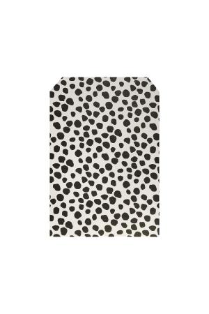 Petit Sac En Papier Imprimé Léopard Noir & Beige Paper h5 