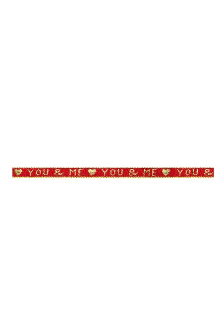 Bracelet "Toi & Moi" Rouge Polyester