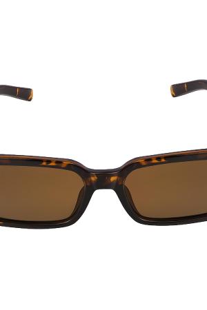 Petites Lunettes De Soleil Rectangulaires Marron Pc Taille Unique h5 Image3