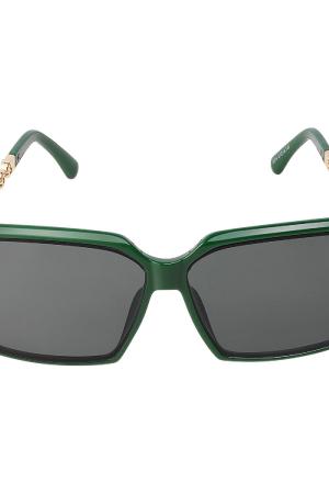 Lunettes De Soleil Rondes Vert Foncé Pc Taille Unique h5 Image3