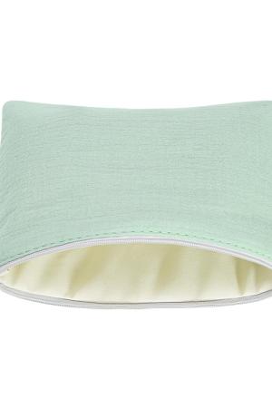 Makeup Bag Bonjour Light Blue Cotton h5 Image3