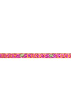 Bracelet Ruban Lucky Fuchsia Polyester h5 Image2