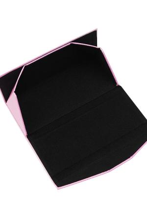 Étui À Lunettes De Soleil Triangulaire Pliable En Cuir Pu h5 Image5
