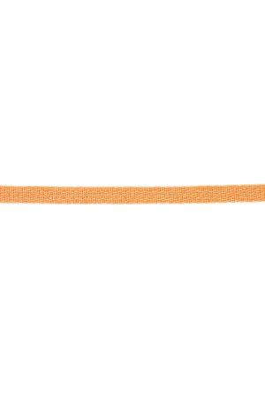 Bracelet Ruban Couleur Unie Orange Polyester h5 
