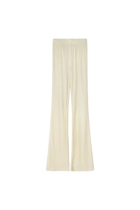 Pantalon Flare Femme en Polyester Design Élégant à Taille Haute 2