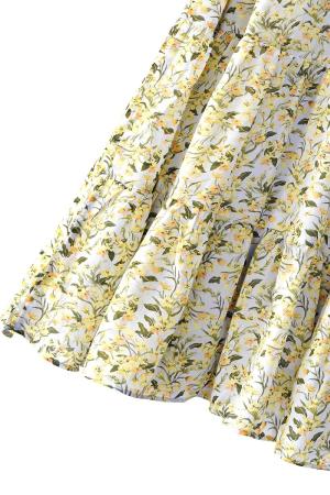 Robe D'été À Imprimé Fleuri Violet S h5 Image6